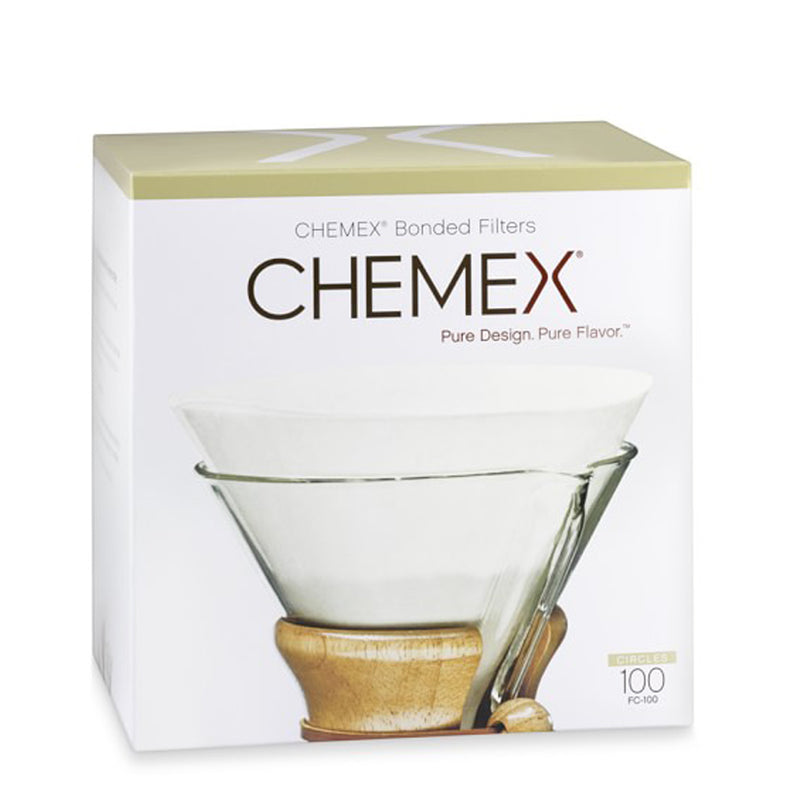 Filtro para CHEMEX 6 XÍC - Circular - Pré dobrado - 100 UN.