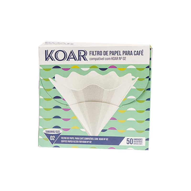Kit KDF - Koar Acrílico Transparente + Decanter  600ml + Filtro c/50 Un.