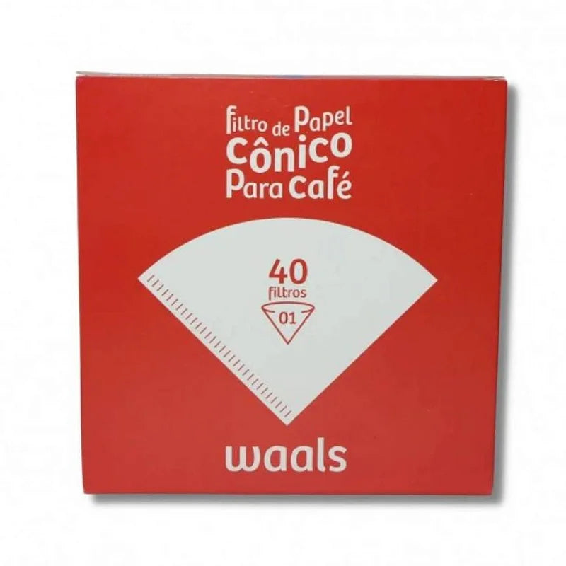 Filtro Branco Waals para V60 - 01 - caixa com 40 unidades