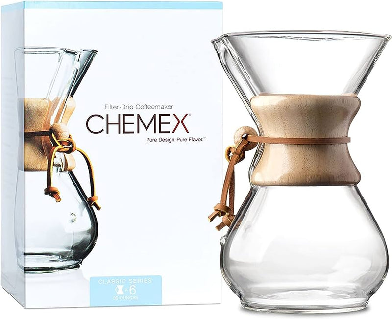 Chemex Com Alça de Madeira - 6 xícaras