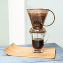 Coador Clever Grande Marrom com 100 filtros - 500ml