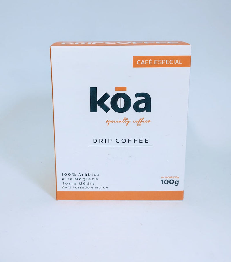 Drip Coffee KOA - Café Especial Favo de Mel - Caixa com 10 sachês.