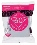 Kit Filtro Branco para Hario - V60 01 - 100 un (3 pacotes)