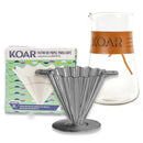 Kit KDF - Koar Acrílico Fumê + Decanter  600ml + Filtro c/50 Un.