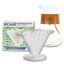 Kit KDF - Koar Acrílico Transparente + Decanter  600ml + Filtro c/50 Un.