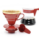 Kit HARIO V60 Coffee Server 02 Set - Vermelho