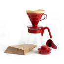 Kit HARIO V60 Coffee Server 02 Set - Vermelho
