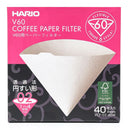 Kit Hario Coador V60 02 + Filtro Branco 02 C/ 40 Unidades