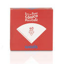 Kit 3 caixas de filtro Hario V60 02 Branco - 3 x 40 unidades (Waals)