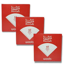 Kit 03 - 03 pacotes de filtro branco para Hario V60 tamanho 01 Waals  - 3 x 40 unidades