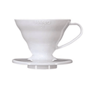 Kit Hario Coador V60 01 Branco + Filtro Branco 01  C/ 40 Unidades